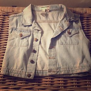 American Apparel sleeveless denim jacket